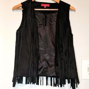 Suede Fringe Vest